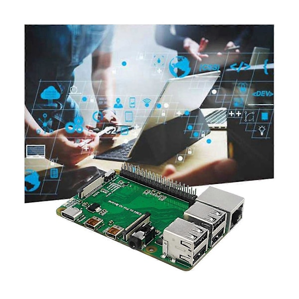 CASA CM4 til PI4B Adapterkort for Raspberry Pie CM4 Modul til 4B Adapter 4-veis USB2.0 RJ45 Ethernet Port