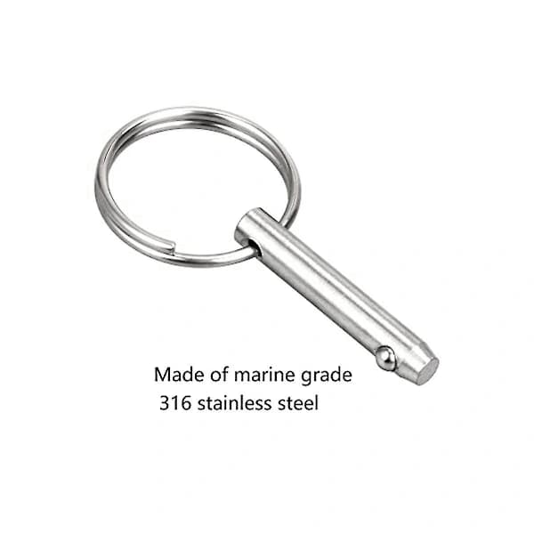St E Se-stift Bimini Topp-stift, diameter 1/4 tommer (6,3 mm), totallengde 1,5 tommer (38 mm)