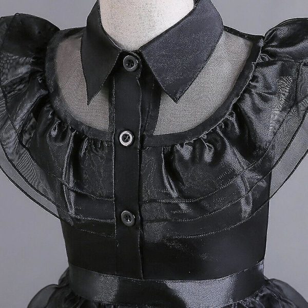 Lasten Halloween-asu Wednesday Addams Only Wig 110cm