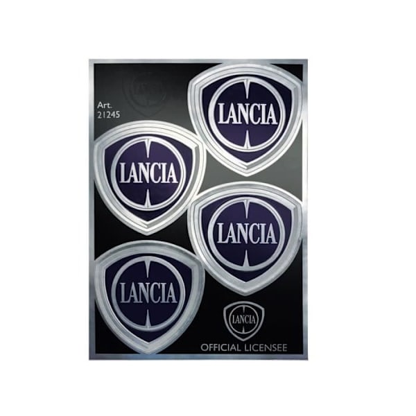 Dekaler - Lancia - Logoer - 4 styk - 94 x 131 mm - Holdbare og langtidsholdbare