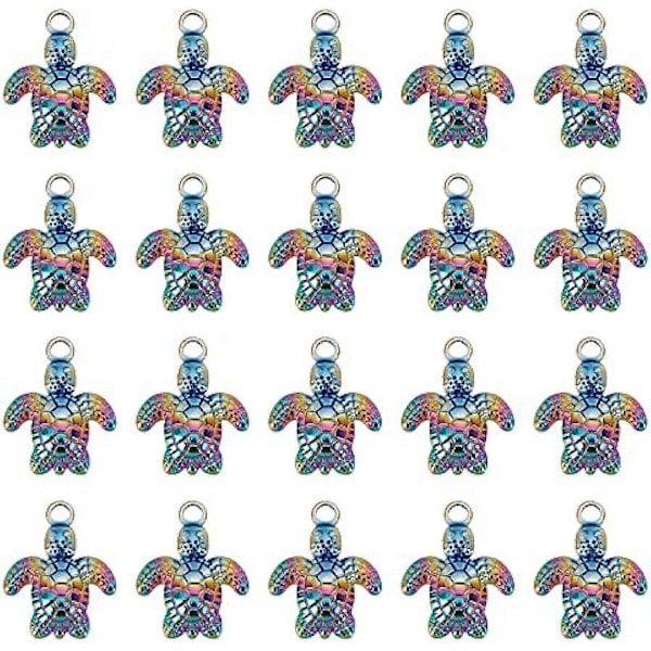1 Ask 20 kpl Kilpikonnariipuksia 304 Ruostumaton teräs Kilpikonnariipus Kilpikonnariipukset Bulk Ocean Hawaii Onnenriipus