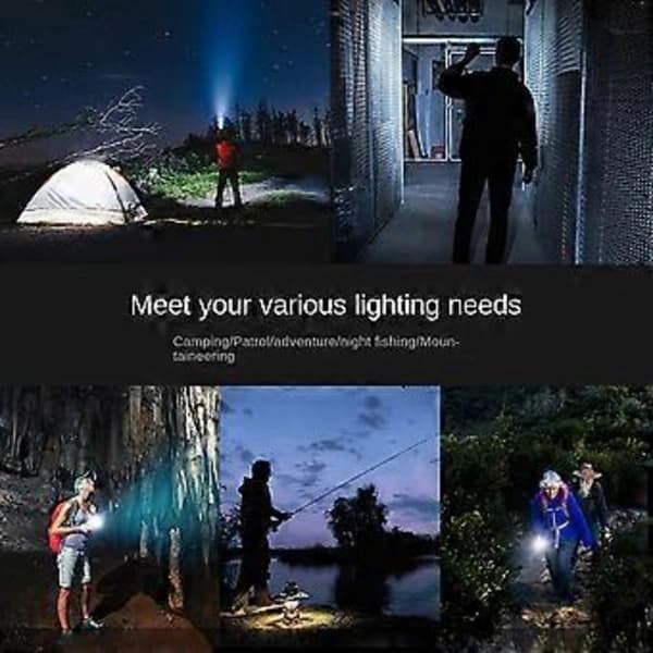 LED Campinglykt for utendørs bruk, magnetisk oppheng