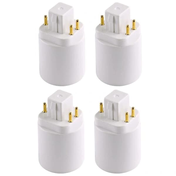 4-pack Gx24q - E26/E27 -kanta-adapter lampun kanta pidike