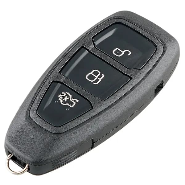 Bil Smartnøgle med 3 knapper Passer til Ford Focus C-Max Mondeo Kuga Fiesta B-Max 433MHZ Sort
