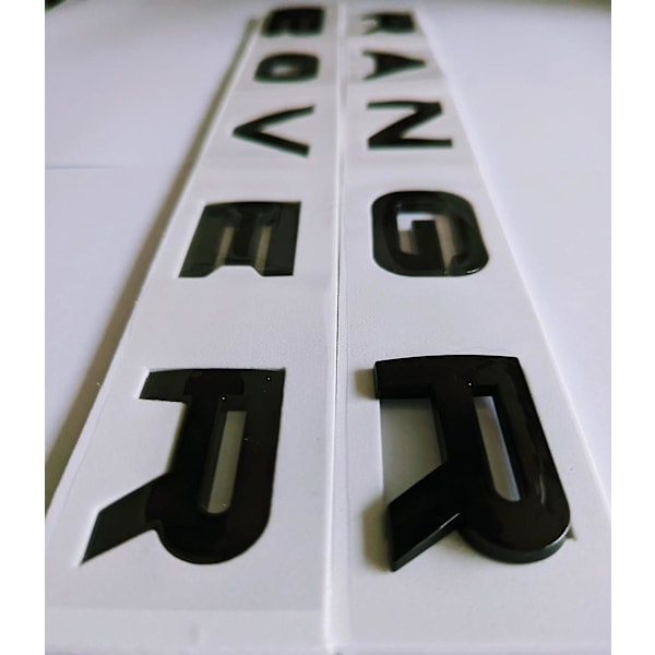 Bogstaver til Range Rover Rover Emblem Ranger Glans Sort