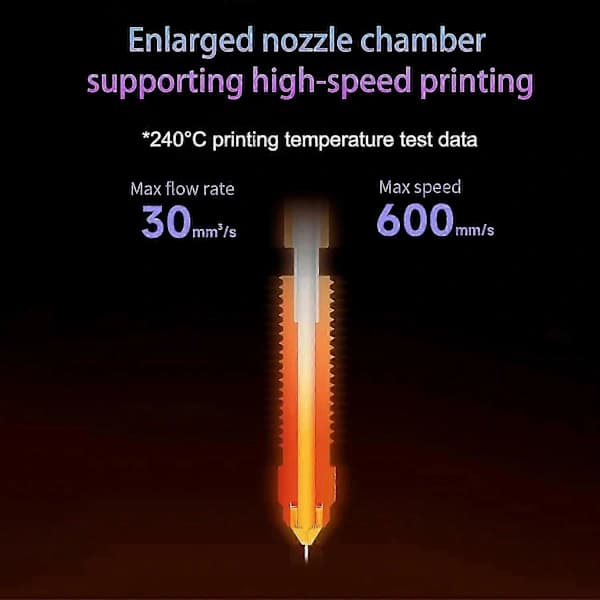 Ender 3 V3 QuickSwap dyse 0,2 mm K1C titaniumlegering