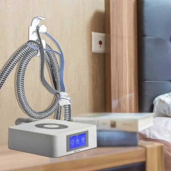 2 kpl CPAP-letkunpidike liukuesteellä, CPAP-maskikoukku ja CPAP-letkunpidike