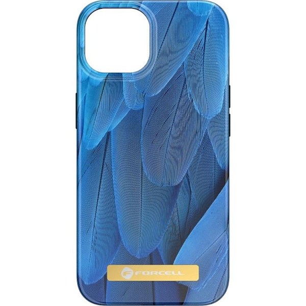 Forcell iPhone 15 Plus Mobilcover Magsafe Mirage - Blå Bird 50