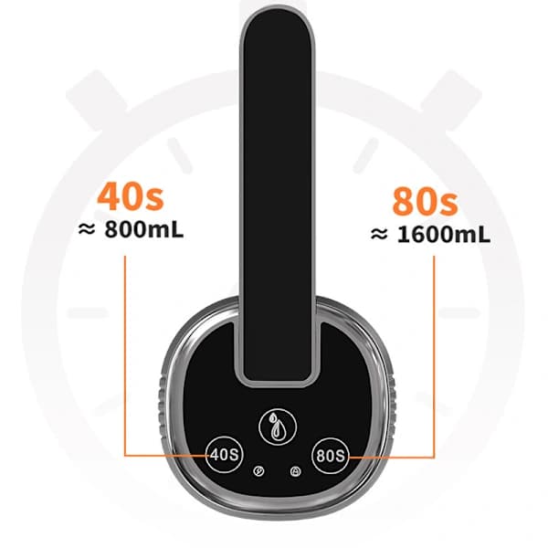 Vikbar Automatisk Vattendispenser för Hemmet, Vattenflaskpump, Knappkontroll, Dispenser - Vit