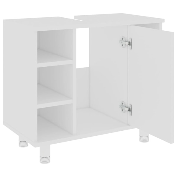 vidaXL Kylpyhuoneen kaappi valkoinen 60x32x53,5 cm tekninen puu valkoinen