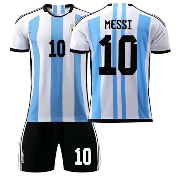 MIA MI Messi Fotballtrøye Nr. 10 Gutt Barn T-skjorte Sett Voksen Sportsklær Jente Sportsdrakt Beskyttelsesklær Cosplay Sett D3 D3 D3 18