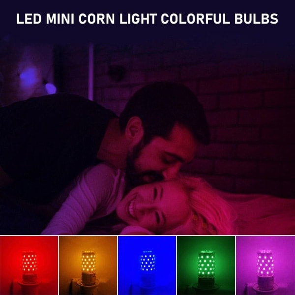 LED-majslampa i färger, grön E14 12W