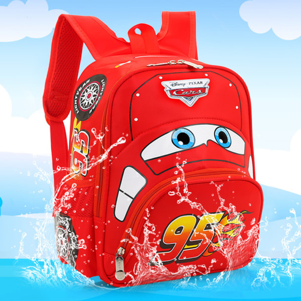 Disney Cars Poikien 3D-reppu Lapset McQueen Koululaukku Reppu Sininen