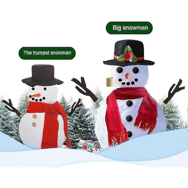 Snögubbe Set - Vinterleksaker för utomhusbruk, ger barnen julglädje