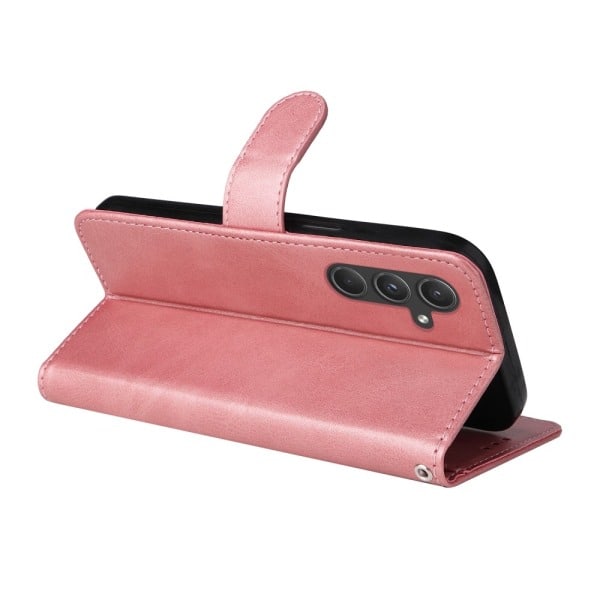SKALO Samsung A55 5G PU-Læder Pung Etui - Flere farver Sort_ca Svart