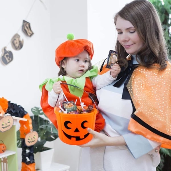6 kpl Halloween Karkki vai kepponen -kurpitsakorit Halloween-kurpitsakori Halloween-karkkien keräyslyhty Karkkikori Halloween-juhlat