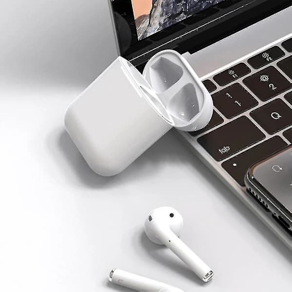 Airpod 2. generasjon Trådløse Hodetelefoner Vanntette Bluetooth-kompatible Hodetelefoner med Mikrofon