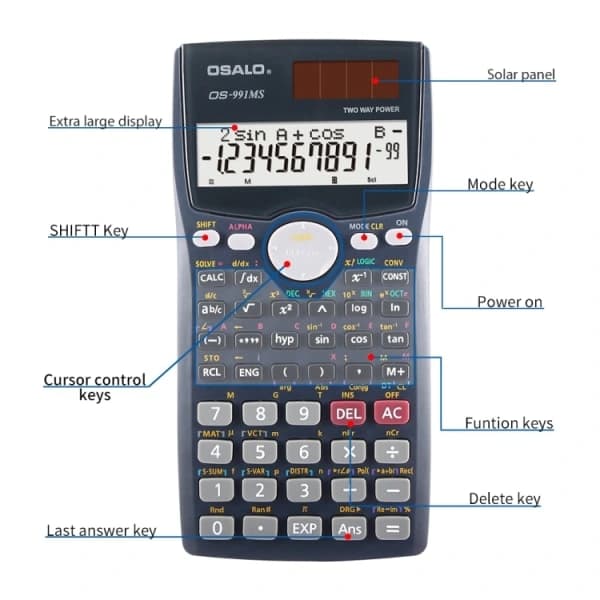 Multifunktionel studiekalkulator