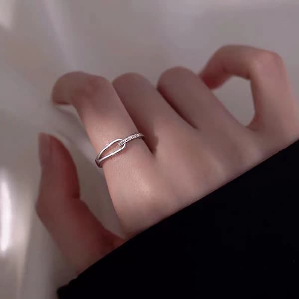 Enkel og elegant ring i rustfrit stål