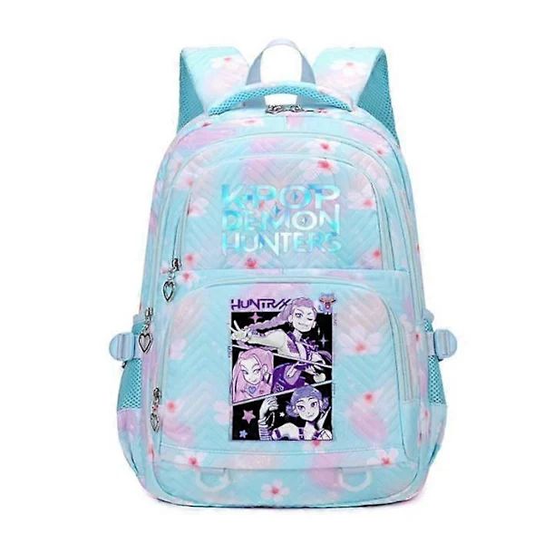 KPop Demon Hunters Printed Backpack Students School Bag _e A Blue Style 06 Blue Style 06