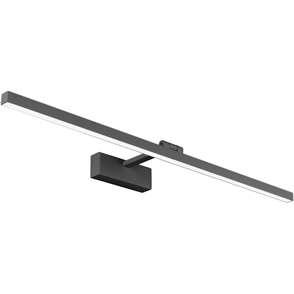 LED Spejllampe Badeværelse IP44 16W 1170lm Garderobelampe Moderne Væglampe Indendørs 4000K Lys, Sort