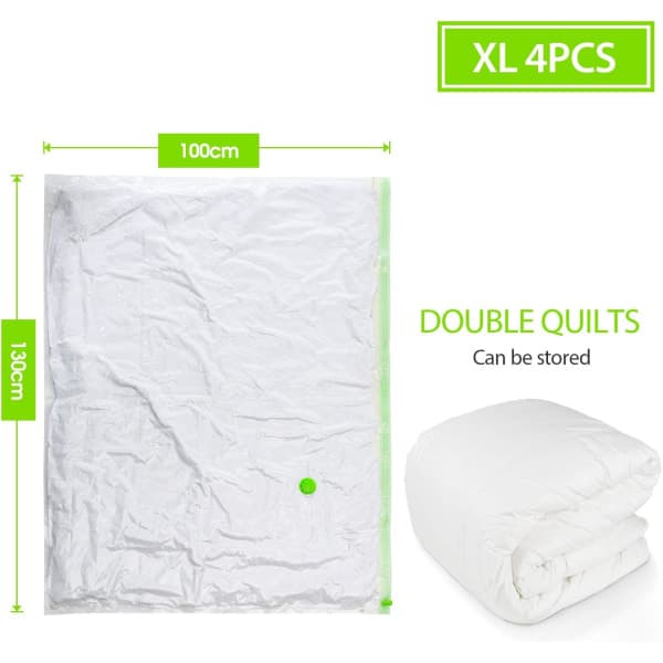 Extra Large Giant Vacuum Storage Bags for Clothes, Duvets, and Bedding