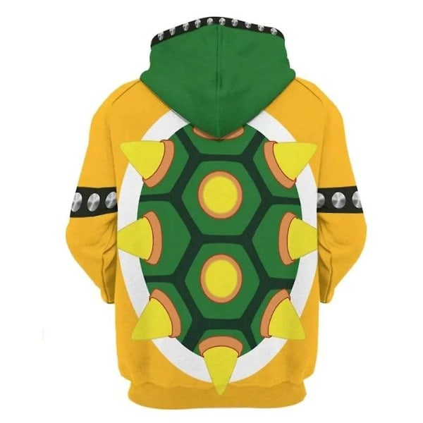 Mario Luigi Peach Bowser Donkey Kong Kostym för Vuxna Hoodies Unisex Långärmad Tröja Super Mario Bros Film Huvtröja Cosplay Kostymer Peach 2XL
