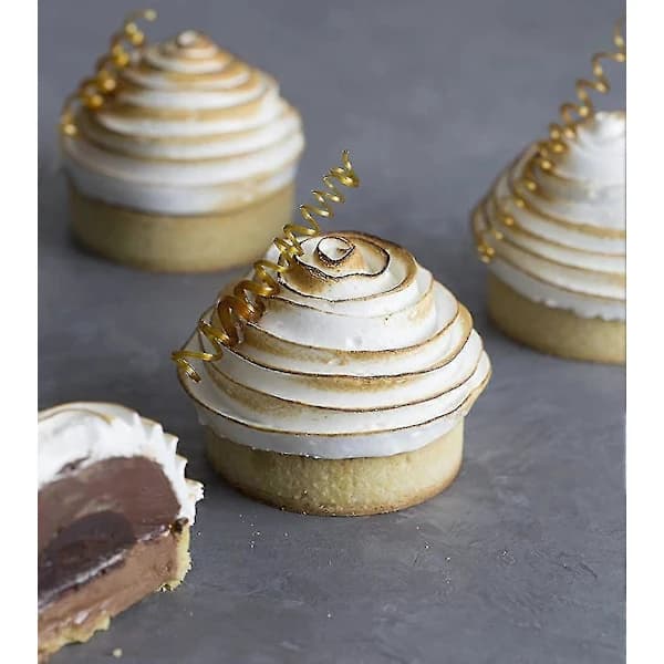 8 st Tart Ringform, mini Tart Ringar för Bakning