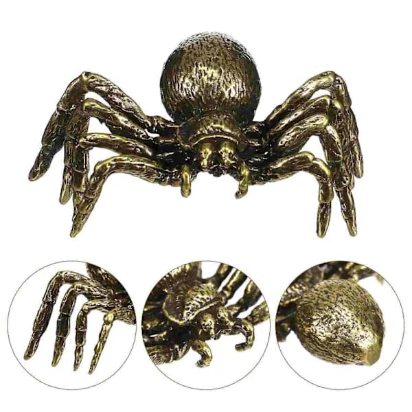 Metal Spider Figur Messing Spider Model Halloween Dekoration