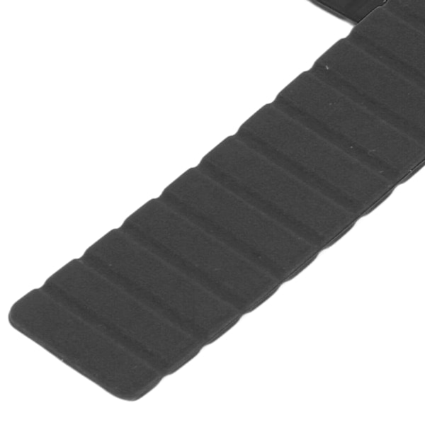 Silikon Erstatningsarmbånd Justerbart Magnetisk Silikonarmbåndsur for Vandring for Garmin Forerunner 955 Svart