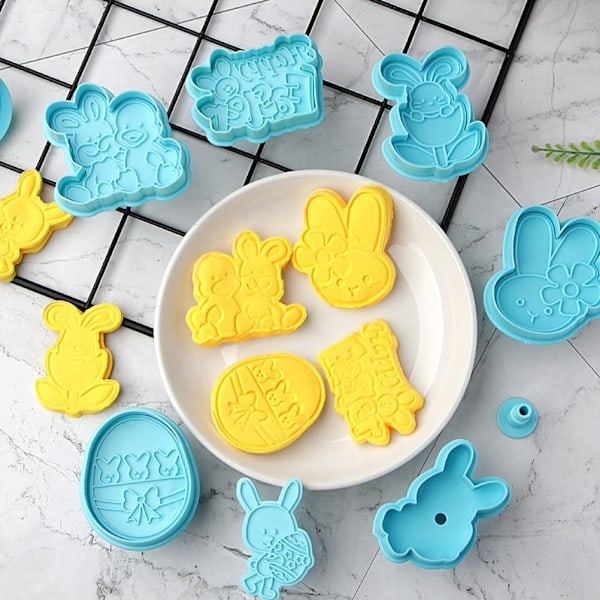 Påskehare Eggkakeformer 3D Silikon Sjokoladeformer DIY Bakeformer Godterilagingsformer