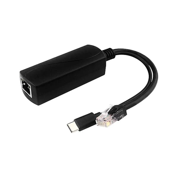 Gigabit PoE-splitter 5v3a 1000mbps Typ-c Power Over Ethernet til IP-kamera