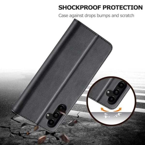 LC.IMEEKE Samsung Galaxy A34 5G Etui Lær Svart