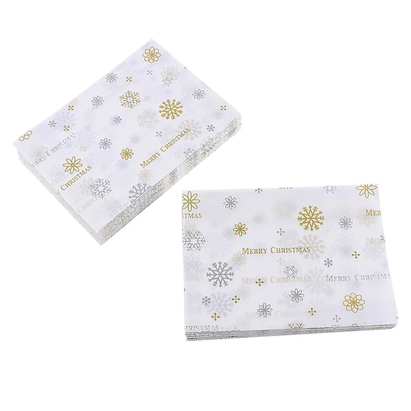 1000 kpl Karkkipaperi Suklaavaha Karamellipaperi Karkkipaperiarkit Joulujuhlat Karkkipussit Lumihiutale Karkkipaperi