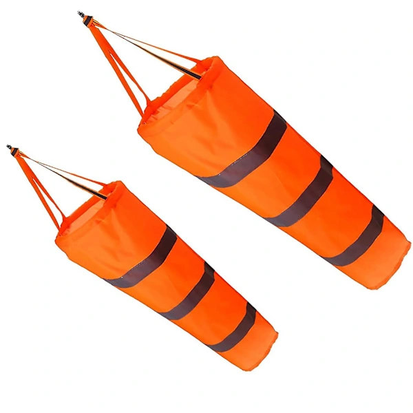 2 st 76 cm Vindstrumpa med Bälte för Utomhusbruk
