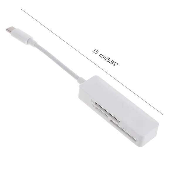 Usb C-kortlæser Tfsd Xd 3 i 1-kortlæser til bærbar computer, telefon og tablet