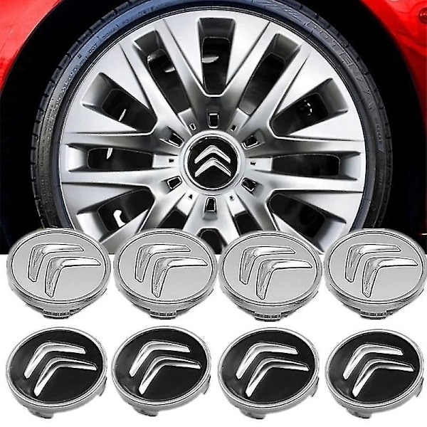 60mm Navkapslar för Bilhjul Passande Citroen C2 C3 C4 C5 C1 Elysee GX Picasso Saxo Cactus Ds3 Ds4 Ds6 Tillbehör