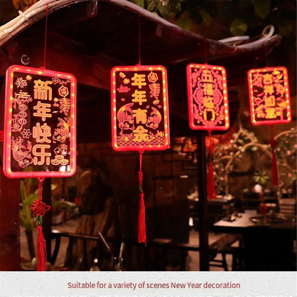 CASA Nyårsfestival Inomhusdekoration LED Färglampor Lysande Fuzi Hängande Lampor, C