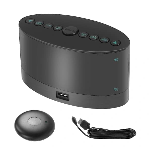{ca}Extra Högljudd Väckarklocka med Trådlös Sängvibrator, Vibrerande Dubbel Väckarklocka för Tunga Sovare, Döva