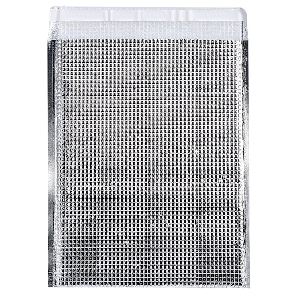 10 kpl Kertakäyttöisiä Eristettyjä Alumiinifolio Ruoan Säilytyspusseja, Terminen Kylmälaukku Hopea (25*30cm)