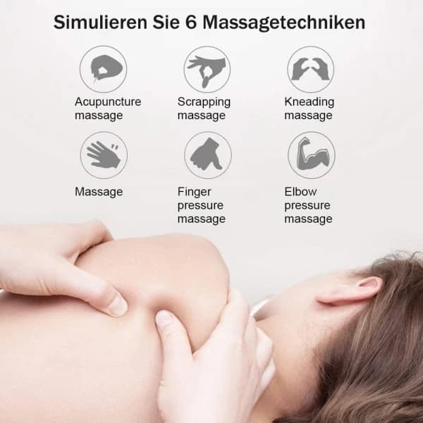 Cervikal massageapparat, cervikal massageplade, EMS muskelstimulator[ca]
