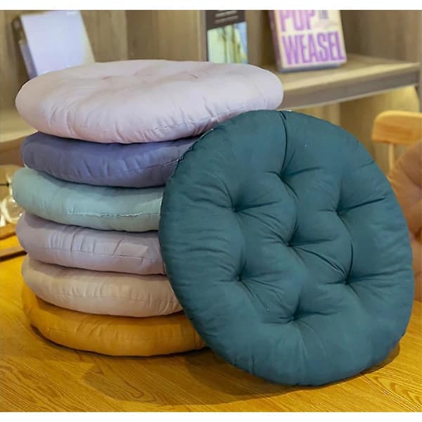 [CA] Runda Sittdynor 40cm (2 stk) - Ortopediske Stolputer - Komfortable Sittputer (blå, 2-pakning)BY