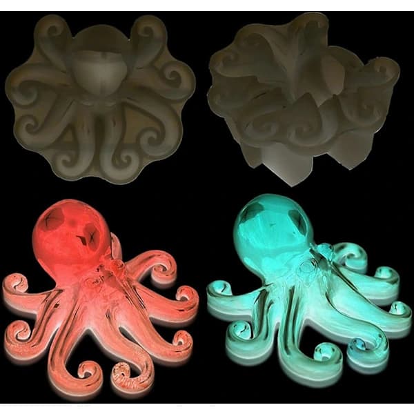 Krystal Epoxyharpiks Dråbe Havform Smykke Ornament