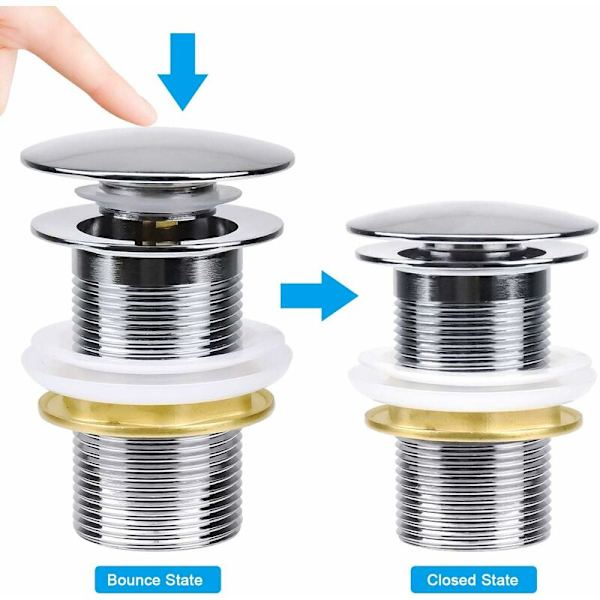 TRIOM Vaskprop Standard-G 1 ¼ uden overløb Universal