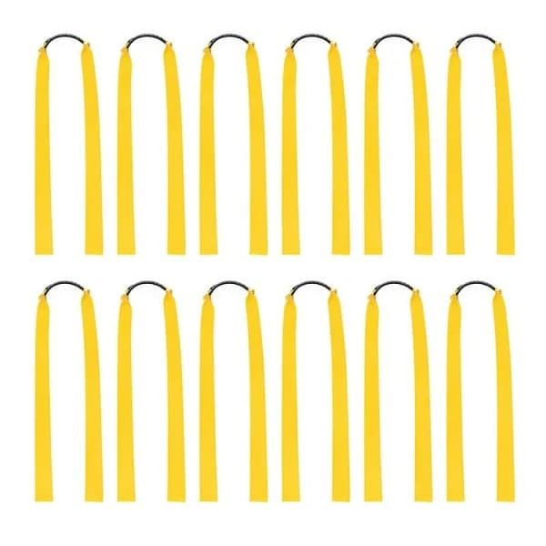 12 st Gummiband för Slangbella Breddade Platta Slangbellaband Elastiska Band för Jakt