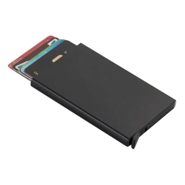 Pop-up Korthållare i Metall med RFID-skydd Grå