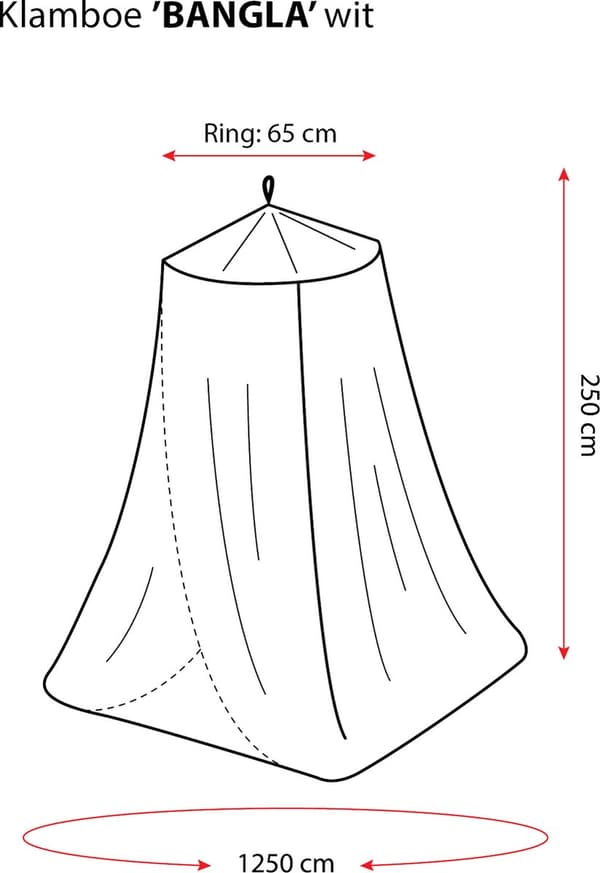 Myggenet sengehimmel til enkeltseng til queensize-seng, slidstærk polyester med 256 mesh, nem ophængning med ét punkt, hvid