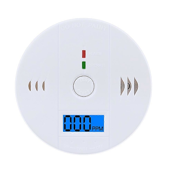 CASA Rökdetektor och Kolmonoxidvarnare med LCD-display