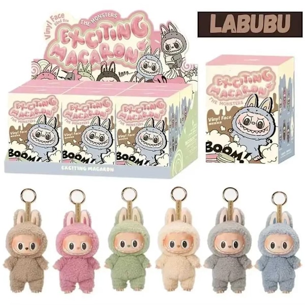 Labubu Anime -hahmo Have A Seat -sarja macaron 2 Riipusnukke hirviöt lahja Vinyyli sokkopussi Söpö Hirviö Sokkolaatikko T250227.Ca
