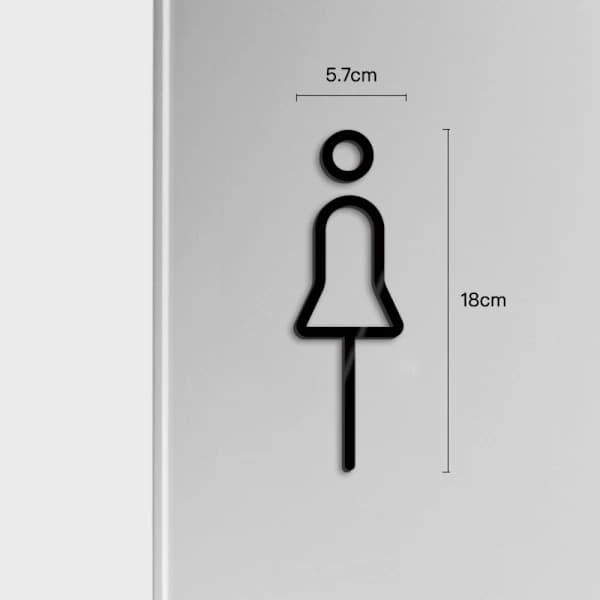 1 Pari WC-kyltti Seinätarra Tarra KULTA kulta